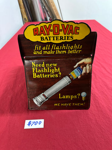 ORIGINAL RAY-O-VAC BATTERIES DISPLAY