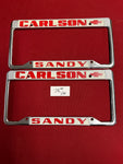 CARLSON SANDY CHEVROLET LICENSE PLATES
