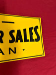 ORIGINALLY FORD COLVIN MOTOR SALES ALLEGAN SIGN TIN