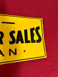 ORIGINALLY FORD COLVIN MOTOR SALES ALLEGAN SIGN TIN