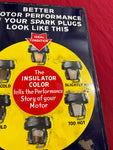 ORIGINAL AUTO-LITE SPARK PLUGS TIN SIGN