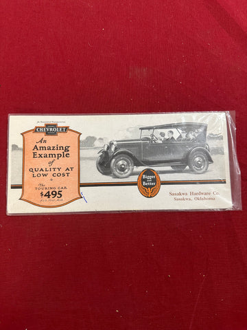 CHEVROLET CAR ADVERTISEMENT