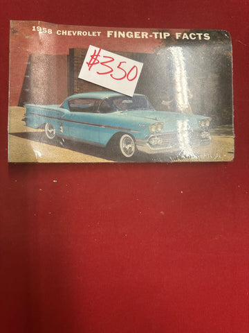 1958 CHEVROLET FINGERTIP FACTS BOOK