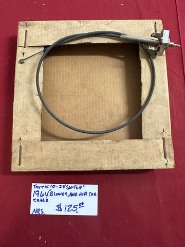 1964 CHEVROLET NOS TRUCK BLOWER AND AIR CONDITION CABLE SWITCH 10-30