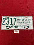 HORSELESS CARRIAGE LICENSE PLATE