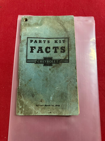 1948 CHEVROLET PARTS KIT FACTS
