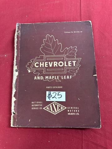 CHEVROLET AND MAPLE LEAF BOOK
