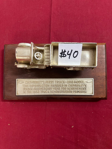 CHEVROLET 1962 TRUCK DEMONSTRATION PROGRAM TROPHY