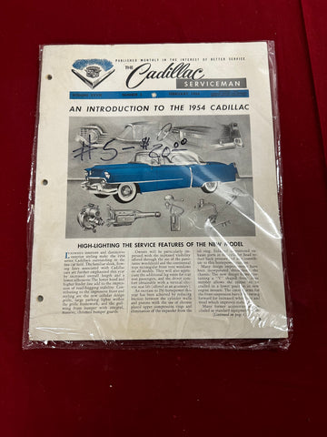 1954 CADILLAC SERVICE NEWS