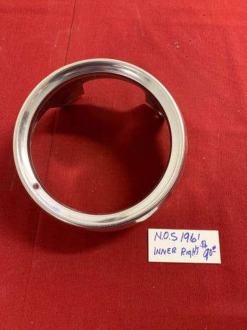 1961 CHEVROLET NOS INNER RIGHT HEADLIGHT BEZEL