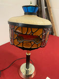 OK USED CAR LAMP. STAIN GLASS IS MADE FROM PLASTIC NOT GLASS
