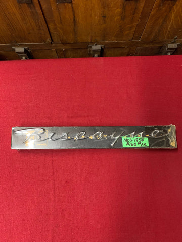1958 CHEVROLET NOS PAIR OF BISCAYNE EMBLEMS