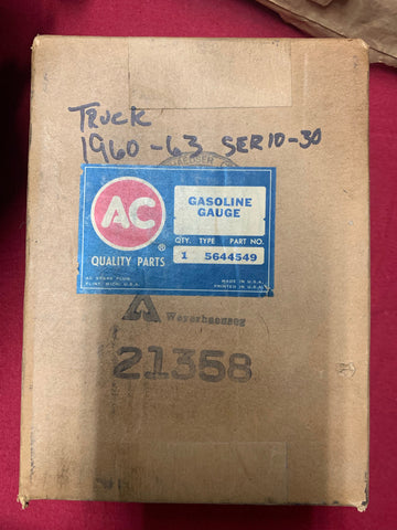1960-63 CHEVROLET NOS TRUCK GAS GAUGE SERIES 10-30