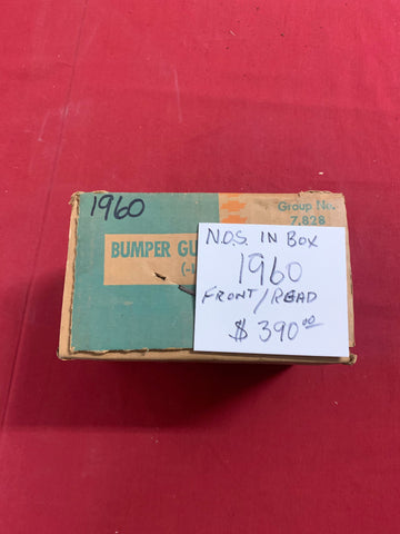 1960 CHEVROLET NOS FRONT AND REAR BUMPER GUARD