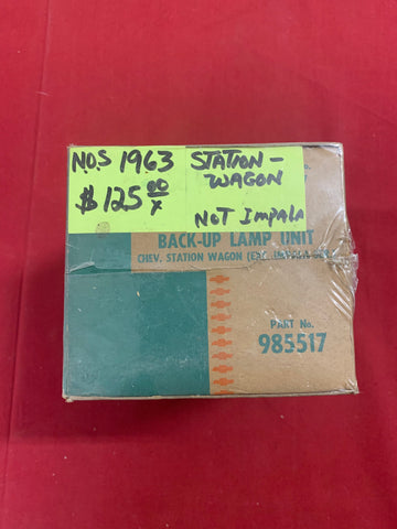 1963 CHEVROLET NOS STA WAG BACK UP LIGHT UNIT