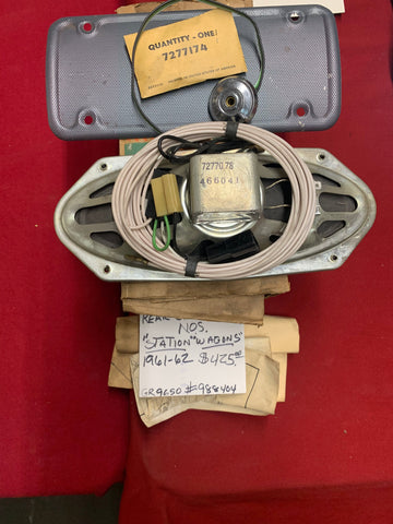 1961-62 CHEVROLET NOS REAR SEAT SPEAKER STA WAG