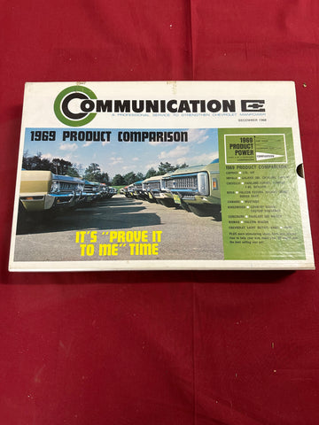 1968 / 1969 COMMUNICATION PRODUCT COMPARISON DEALERSHIP SALESMAN BOX