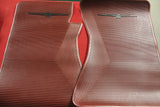 1968 1969 FORD T-BIRD RED TWIN FRONT FLOOR MATS