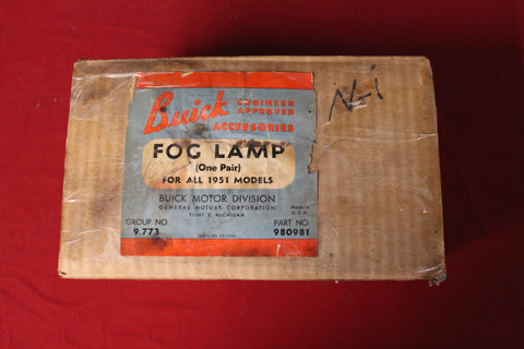 1951 BUICK NOS FOG LIGHTS