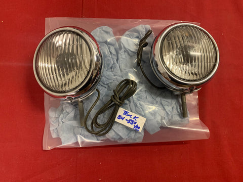1954-55 CHEVROLET NOS TRUCK FOG LIGHTS 4 5/8