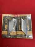 1958 CHEVROLET NOS FRONT FENDER MOLDINGS PAIR DEL RAY ONLY