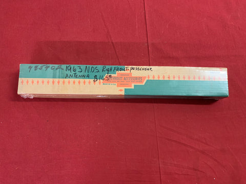 1963 CHEVROLET NOS RIGHT FRONT ANTENNA
