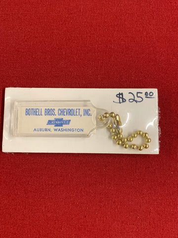 CHEVROLET KEYCHAIN BOTHELL BROS AUBURN WASHINGTON
