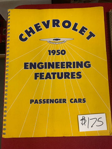 1950 CHEVROLET ENGINEERING FEATURES BOOK