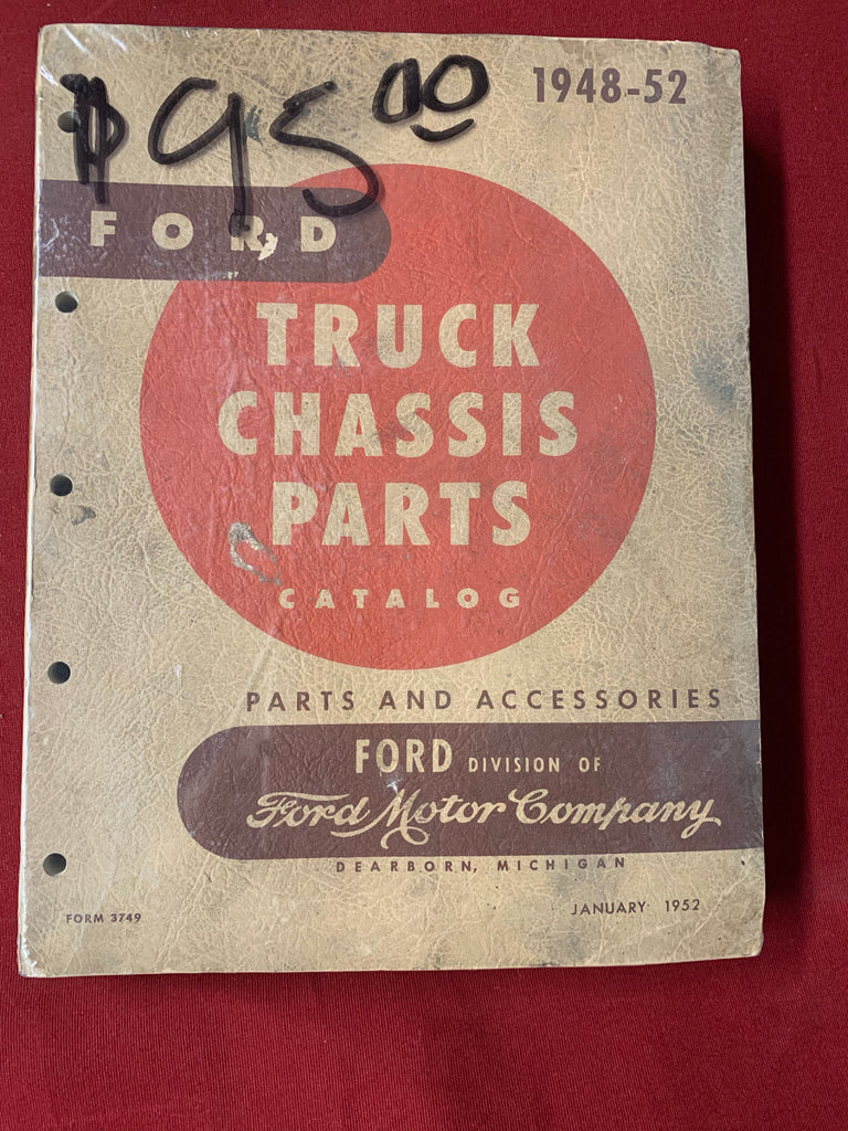 194952 FORD TRUCK CHASSIS PARTS CATALOG Forbush Vintage Auto Parts