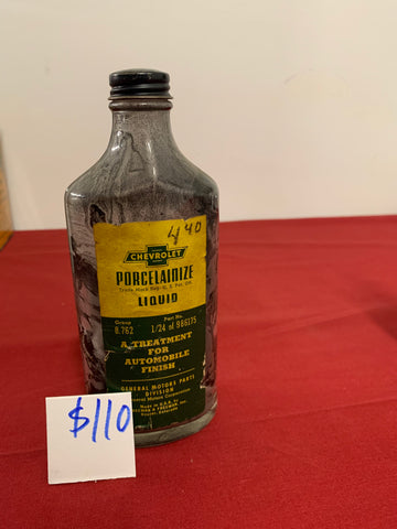 CHEVROLET PORCELANIZE LIQUID GLASS BOTTLE