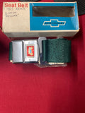 1965 CHEVROLET NOS REAR GREEN SEATBELT