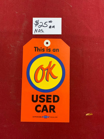 OK USED CAR TAG
