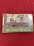 1963 CHEVROLET FINGER TIP FACTS