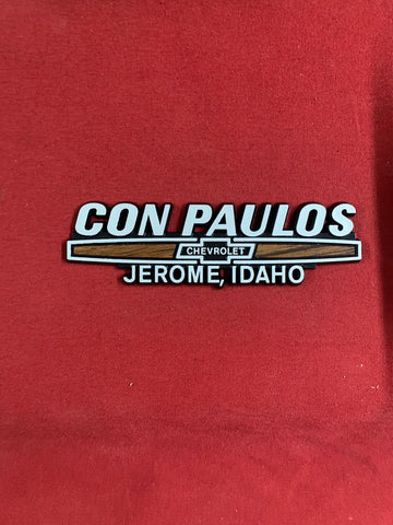 CON PAULOS CHEVROLET DEALERSHIP TAIL END SIGN