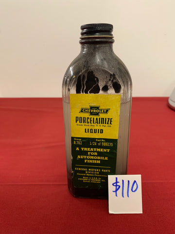 CHEVROLET PORCELANIZE LIQUID GLASS BOTTLE
