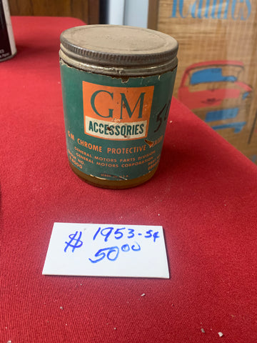 1953-54 CHEVROLET CHROME PROTECTIVE SEALER GLASS JAR