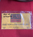 1946-48 CHEVROLET NOS DOOR VENT SCREENS NOT FLEETLINE