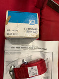 1966 CHEVROLET NOS RED SEATBELT