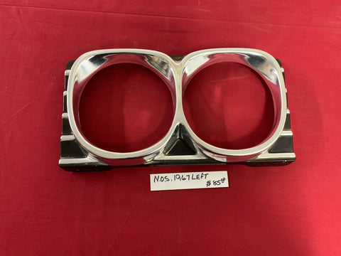 1967 CHEVROLET NOS HEADLIGHT MOLDING FOR LEFT SIDE