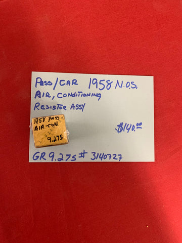 1958 CHEVROLET NOS AIR FLOW RESISTOR