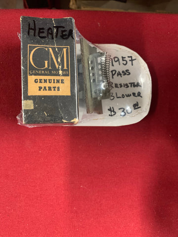 1957 CHEVROLET NOS PASS HEATER RESISTER BLOWER