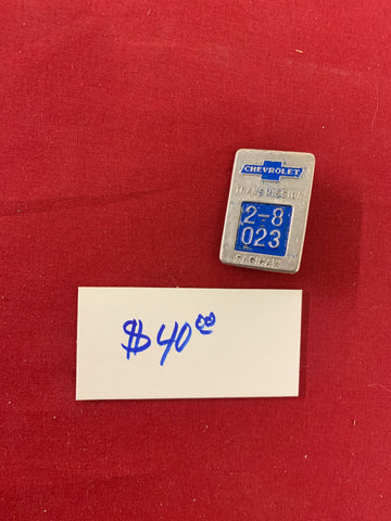 ORIGINAL CHEVROLET TRANSMISSION SAGINAW IDENTIFICATION PIN
