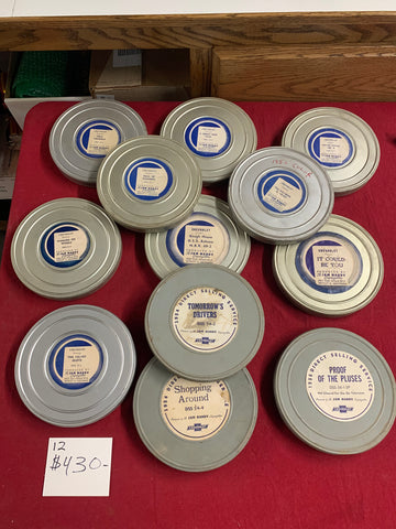 CHEVROLET MOTION PICTURE LOT OF 12
