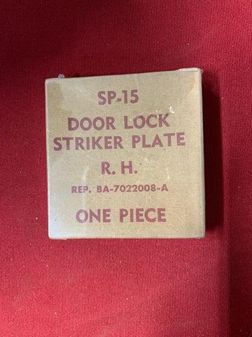 1950-54 FORD PASS DOOR LOCK STRIKER PLATE RH