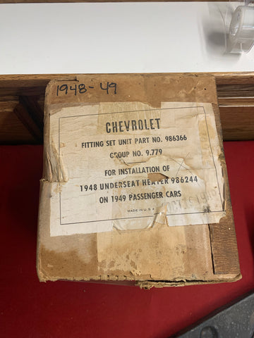 1948-49 CHEVROLET NOS UNDER SEAT HEATER INSTALLATION