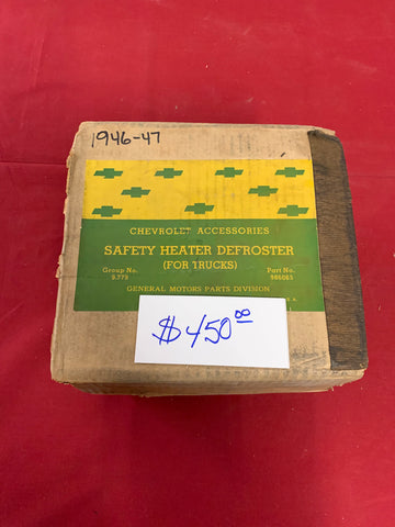 1946-47 CHEVROLET NOS SAFETY HEATER DEFROST FOR TRUCK