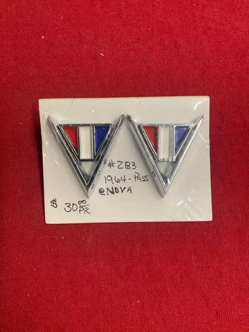 1964 CHEVROLET NOVA EMBLEMS 283