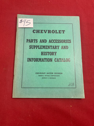 CHEVROLET PARTS AND ACCESSORIES CATALOG