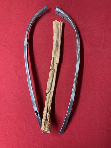1939 CHEVROLET NOS RH LF GRILLE MOLDINGS