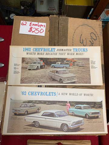 1962 CHEVROLET DEALERSHIP ENVELOPES